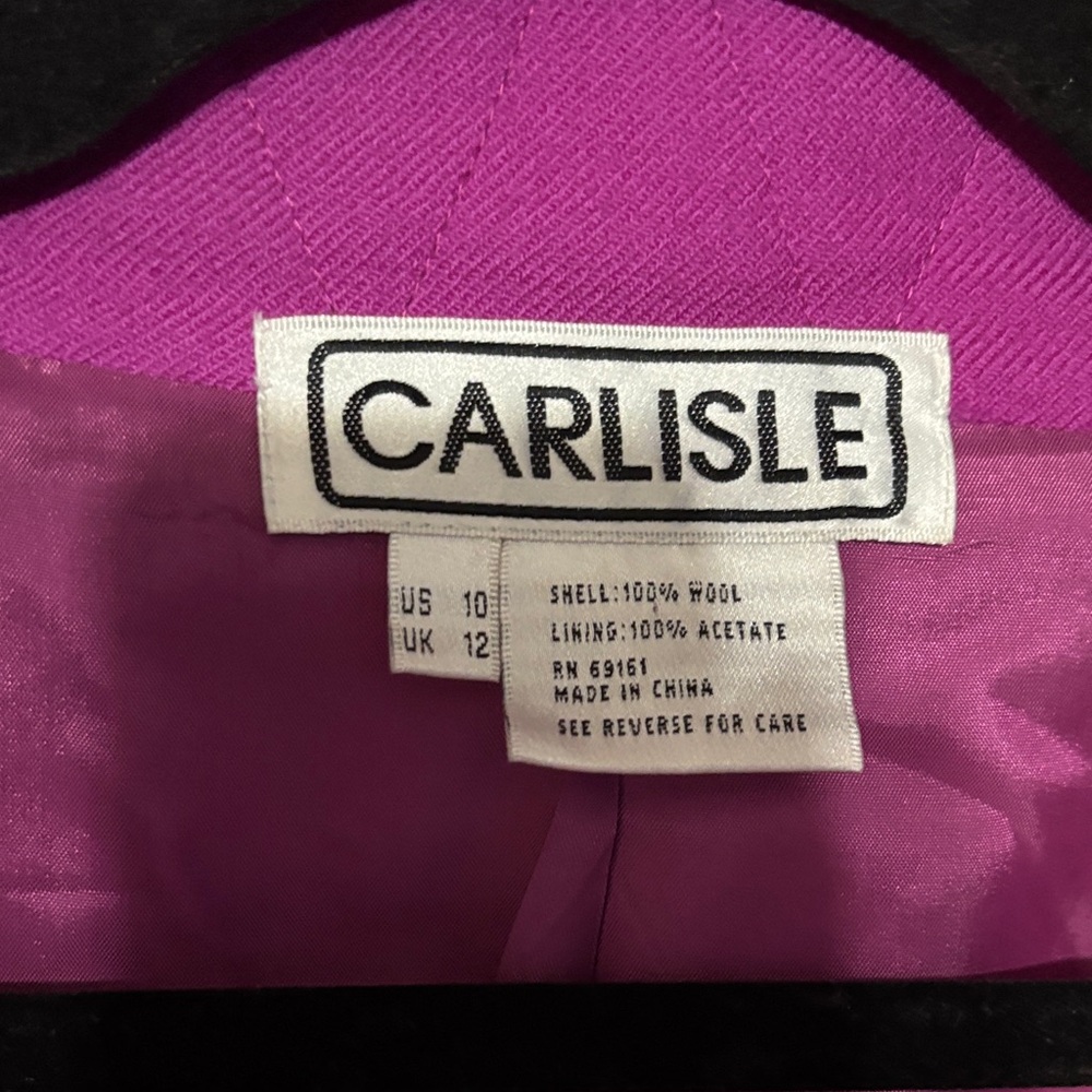 Flawed-Carlisle Women's Bold Fuchsia Blazer - Picture 2 of 10